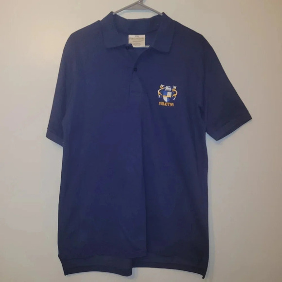 THE PERFECT SHIRT COMPANY Polo Large Stratton embroidery MADE IN USA LOT E16 - Picture 2 of 8